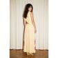Augustine Floral Hem Draped Maxi Dress