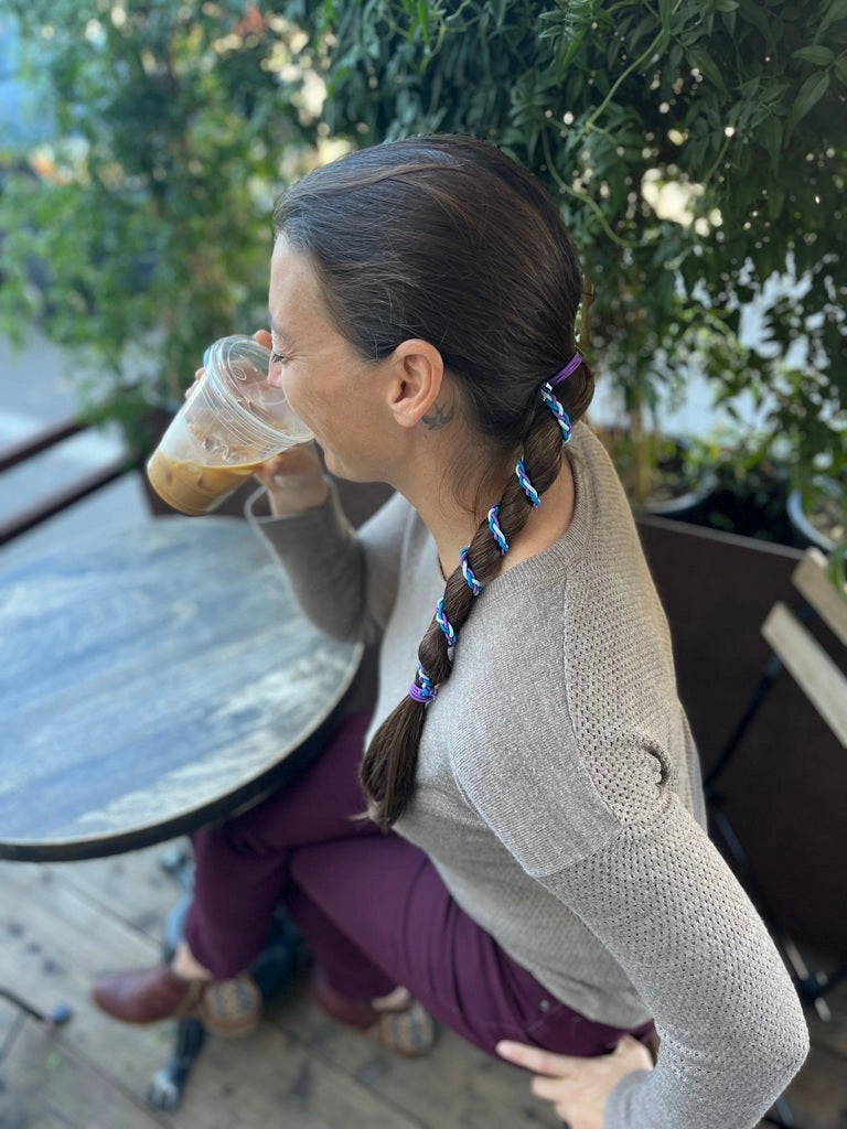 Rip Tie Tangle Free Hair Tie - Rippled Water