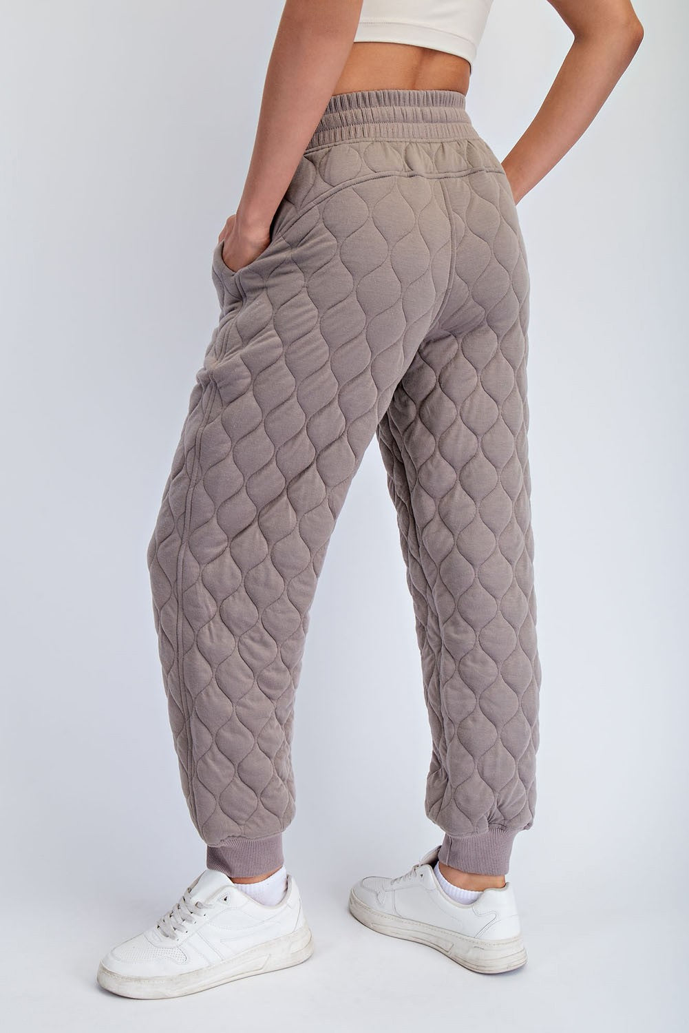 Fifer Quilted Jogger Pants