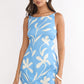 Loren Boat Neck Floral Mini Dress