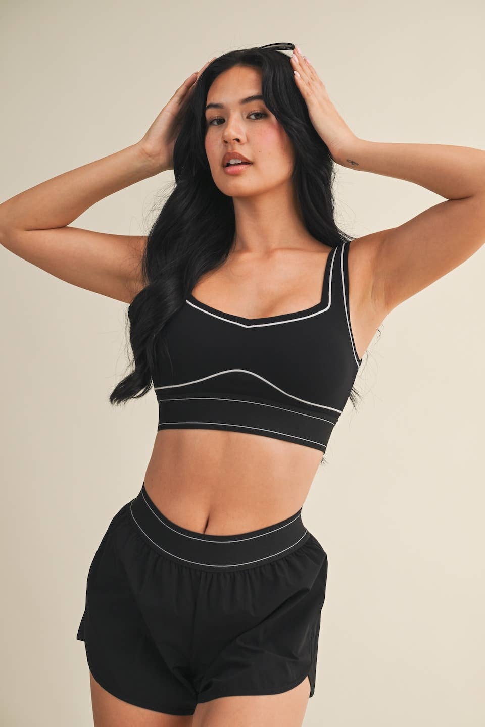 Lily Contrast Thread Sports Bra