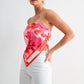 Bloomwave Fuchsia Scarf Top