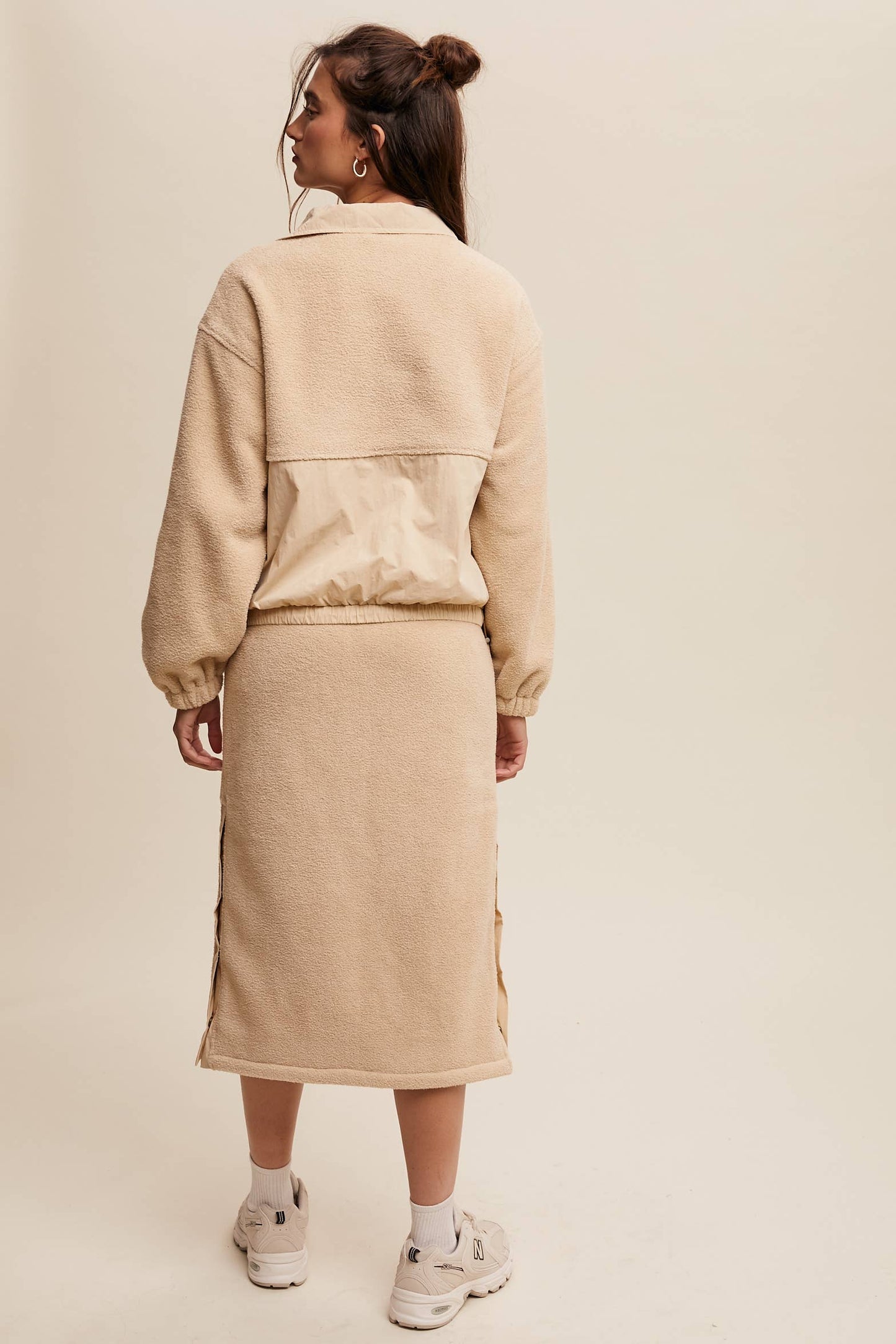Janie Fleece Midi Skirt