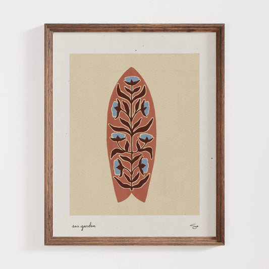 Surf Garden 2 | Surfboard Print