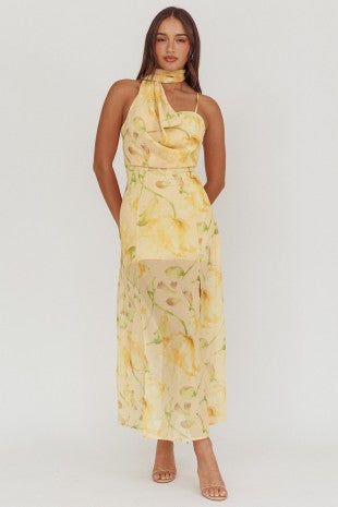Sunlit Bloom Maxi Dress