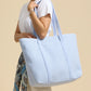 Luxe Terry Grid Pattern Tote & Beach Bag