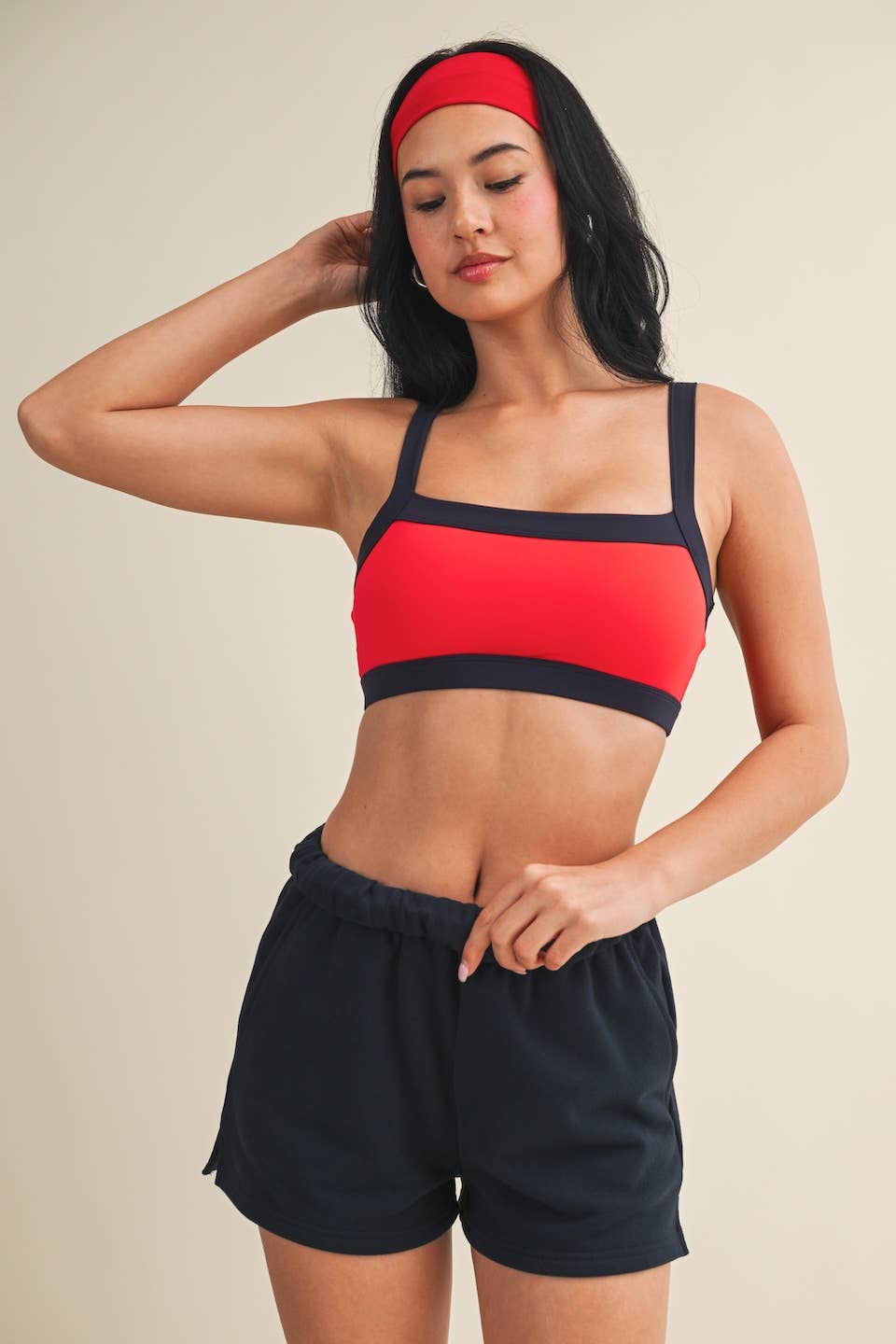 Sierra Contrast Block Sports Bra