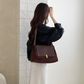 5th Avenue Microfiber Leather Shoulder Bag