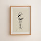 Music Lover Coastal Inspired Minimal Art Print
