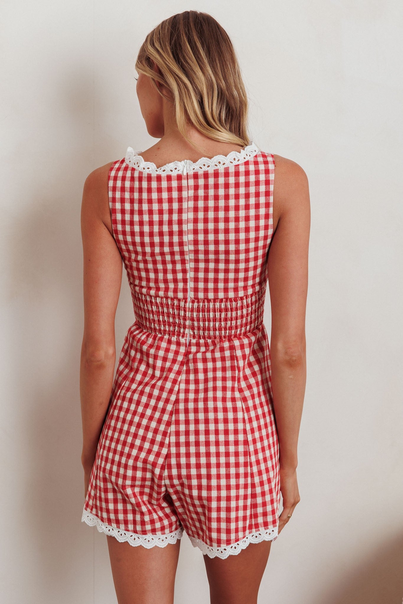 Annabelle Gingham Romper