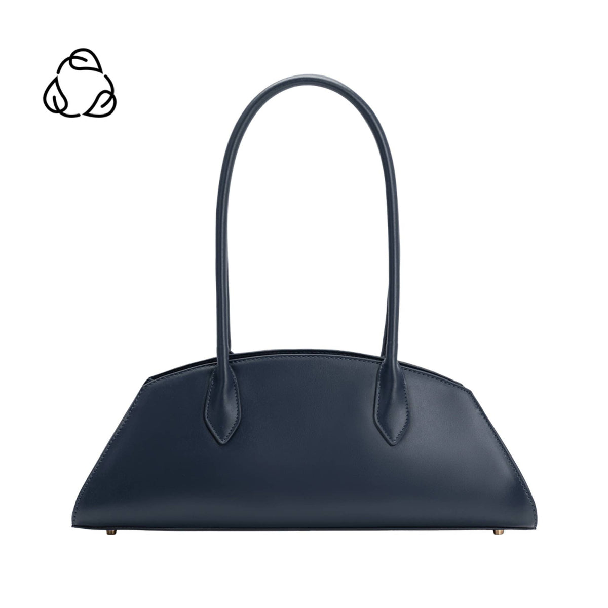Birdie Navy Recycled Vegan Leather Shoulder Bag