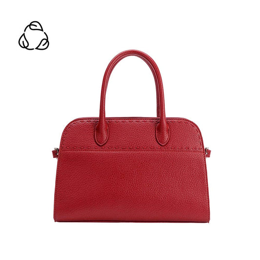 Marlo Red Recycled Vegan Leather Crossbody Bag