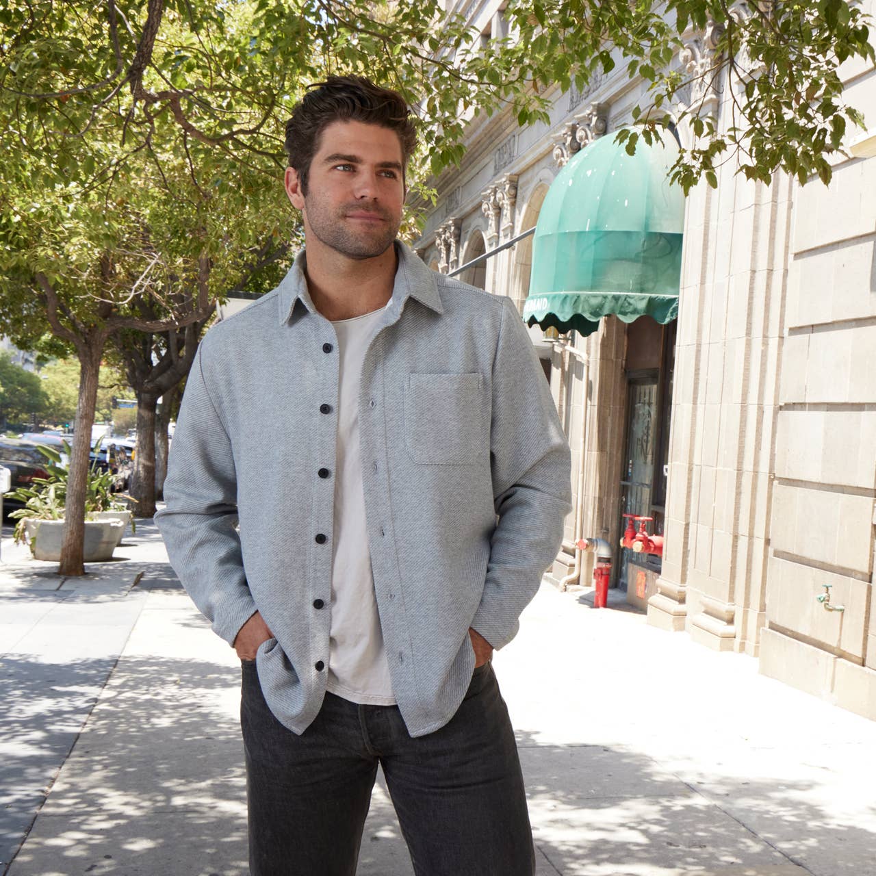 Damien Textured Shacket