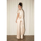Eyes On Me Satin Drape Neck Tunic Set