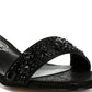 Nocturnal Rhinestone Embellished Shimmer Sandals