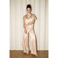 Eyes On Me Satin Drape Neck Tunic Set