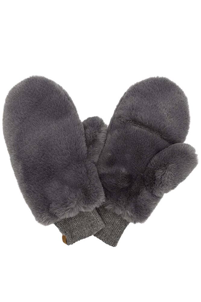 C.C Faux Fur Mittens with Shepherd Lining