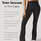 PopFlex Crisscross Hourglass® Flared Leggings with Pockets - Black