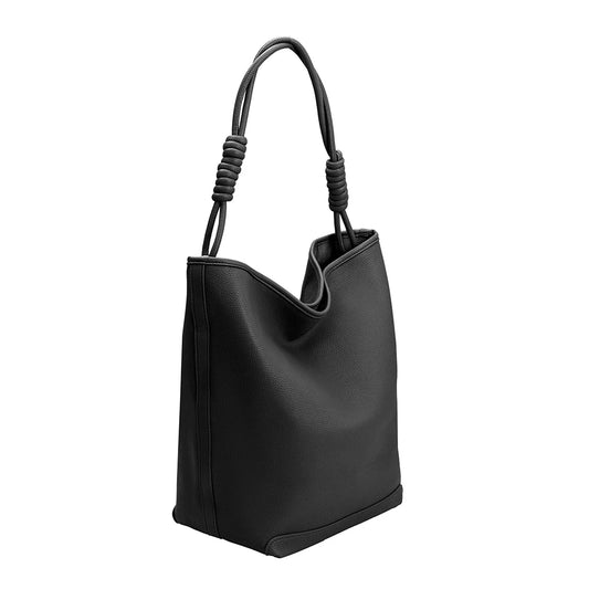 Adeline Large Recycled Vegan Tote Bag - Black