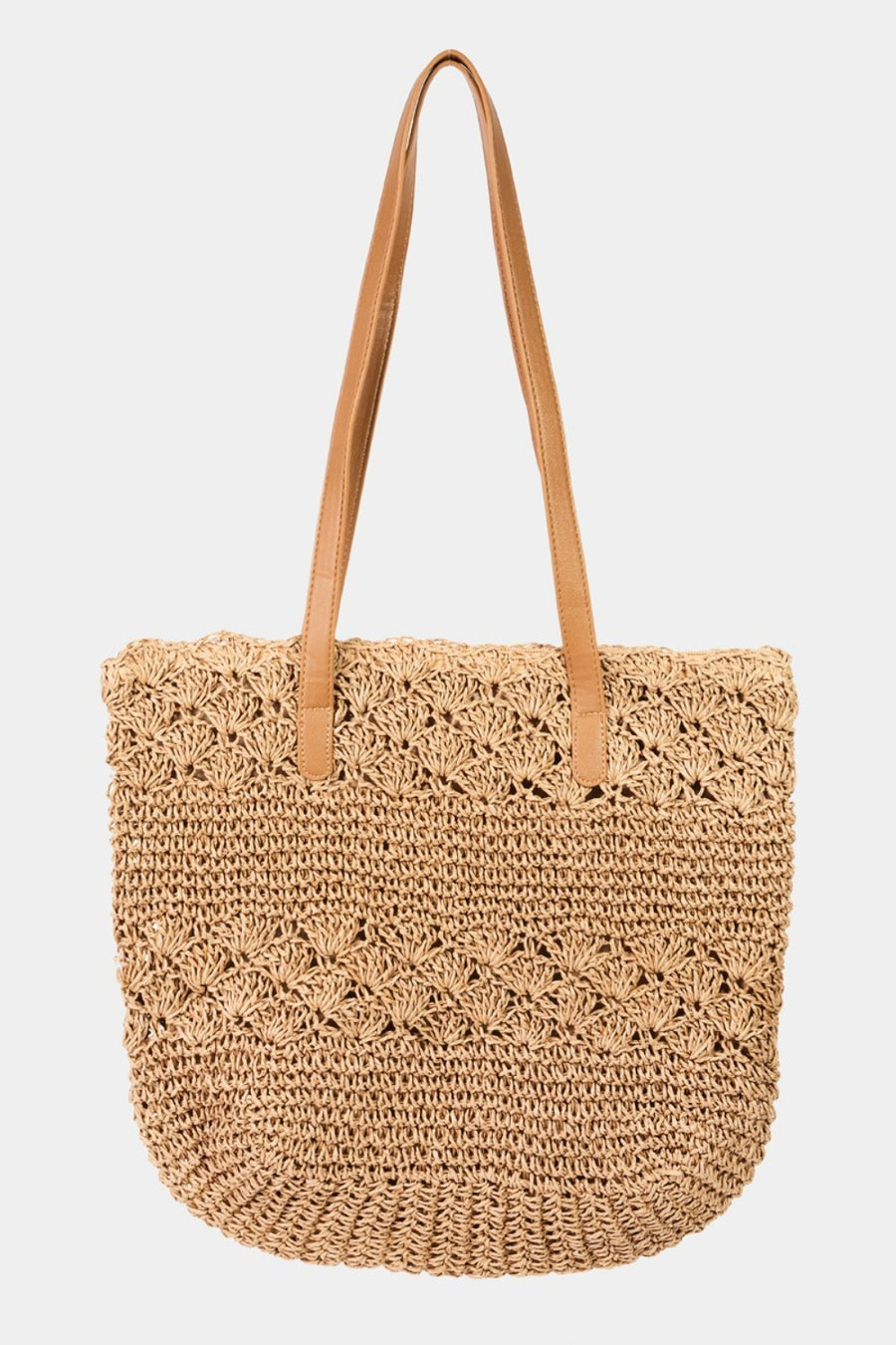 Charmer Straw Braided Tote Bag