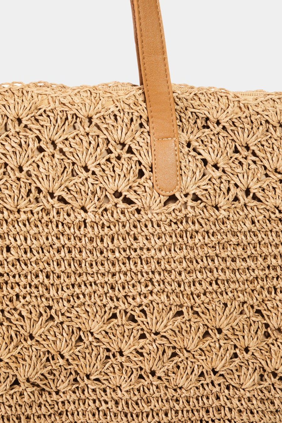 Charmer Straw Braided Tote Bag